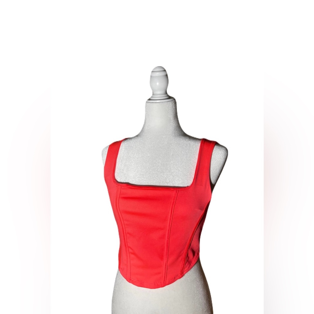 Coral crop top